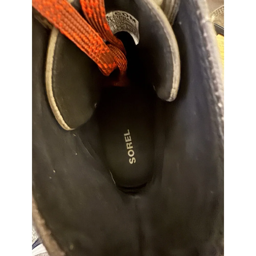 Sorel‎ Boot Women’s Size 8.5 Leather Lexie Lace Up Wedge Waterproof Quarry Grey